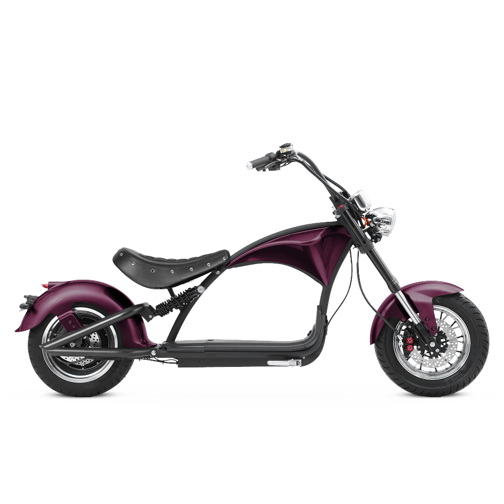 Chopper リラクゼーション Eahora M1P: 2000W Electric Chopper Scooter, Purple – Eahora Scooter