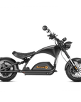 4000W Electric Chopper Motorcycle- Fat Tire Electric Scooter- Eahora 4000W M1PS- black