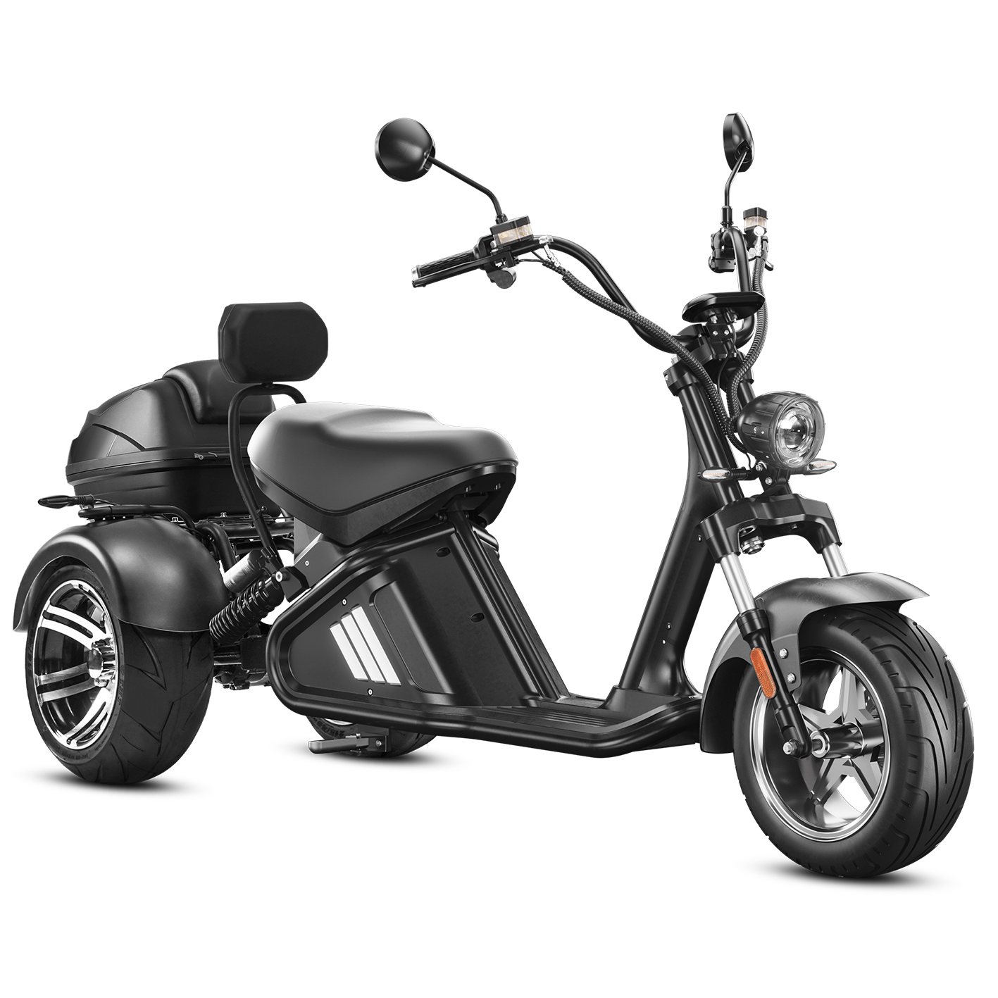 Eahora M2 Trike: Electric Trike Scooter 40Ah, Black – Eahora Scooter