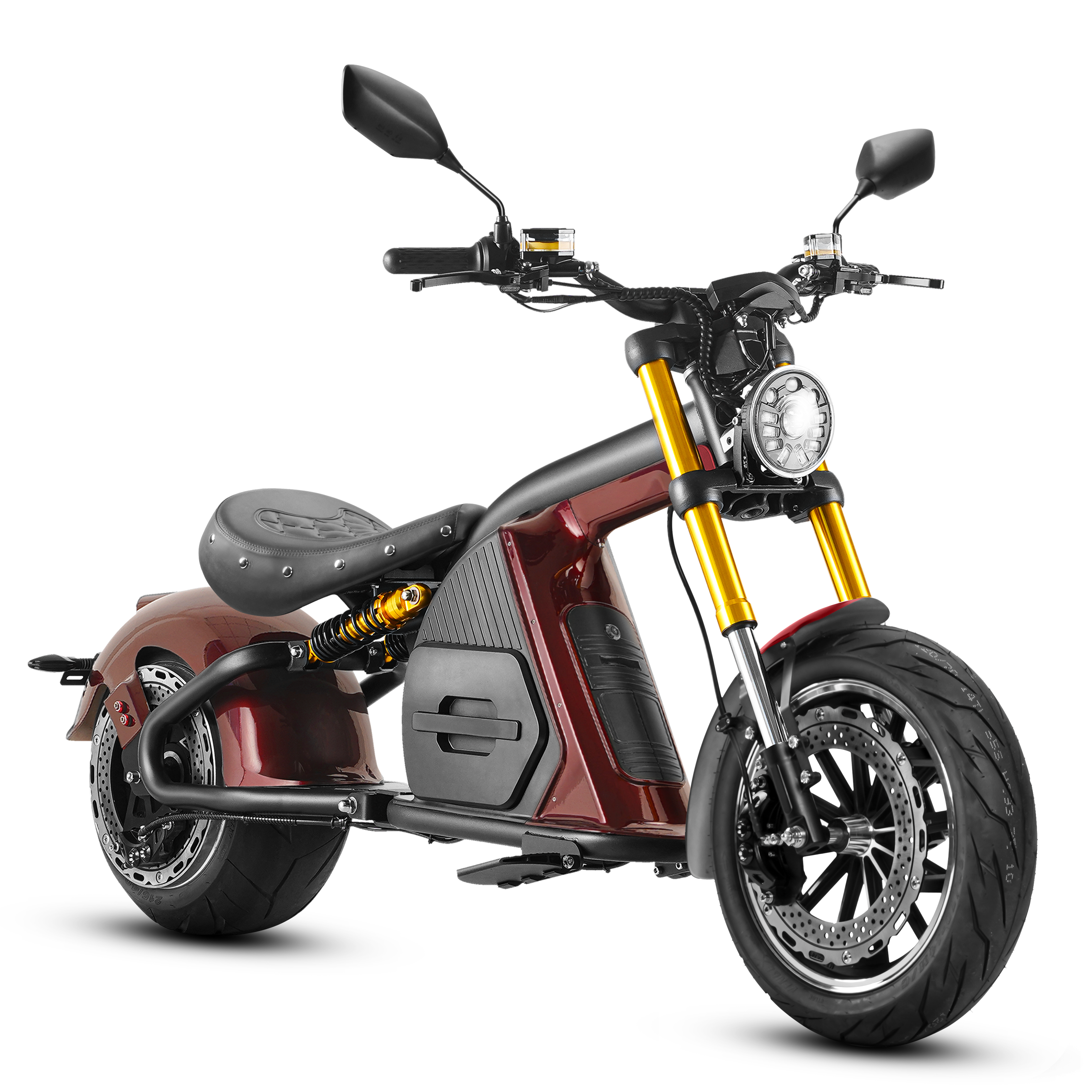 マリモ Eahora M8S: 28MPH 4000W Electric Cruiser Scooter, Red