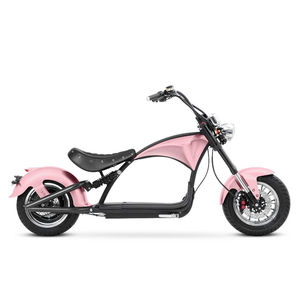 Eahora M1P: 2000W Electric Chopper Scooter, Pink – Eahora
