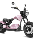 Left side view of Eahora M1PS Rebel Rose
retro electric chopper