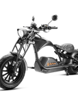 Eahora M1PS chopper electric motorcycle 4000W Ironbone Horse, Girder front fork, left side view