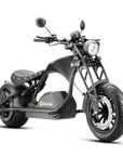 Eahora M1PS chopper electric motorcycle 4000W Ironbone Horse, Girder front fork, right side view