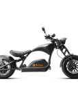Eahora M1PS chopper electric motorcycle 4000W Ironbone Horse, Girder front fork, side view