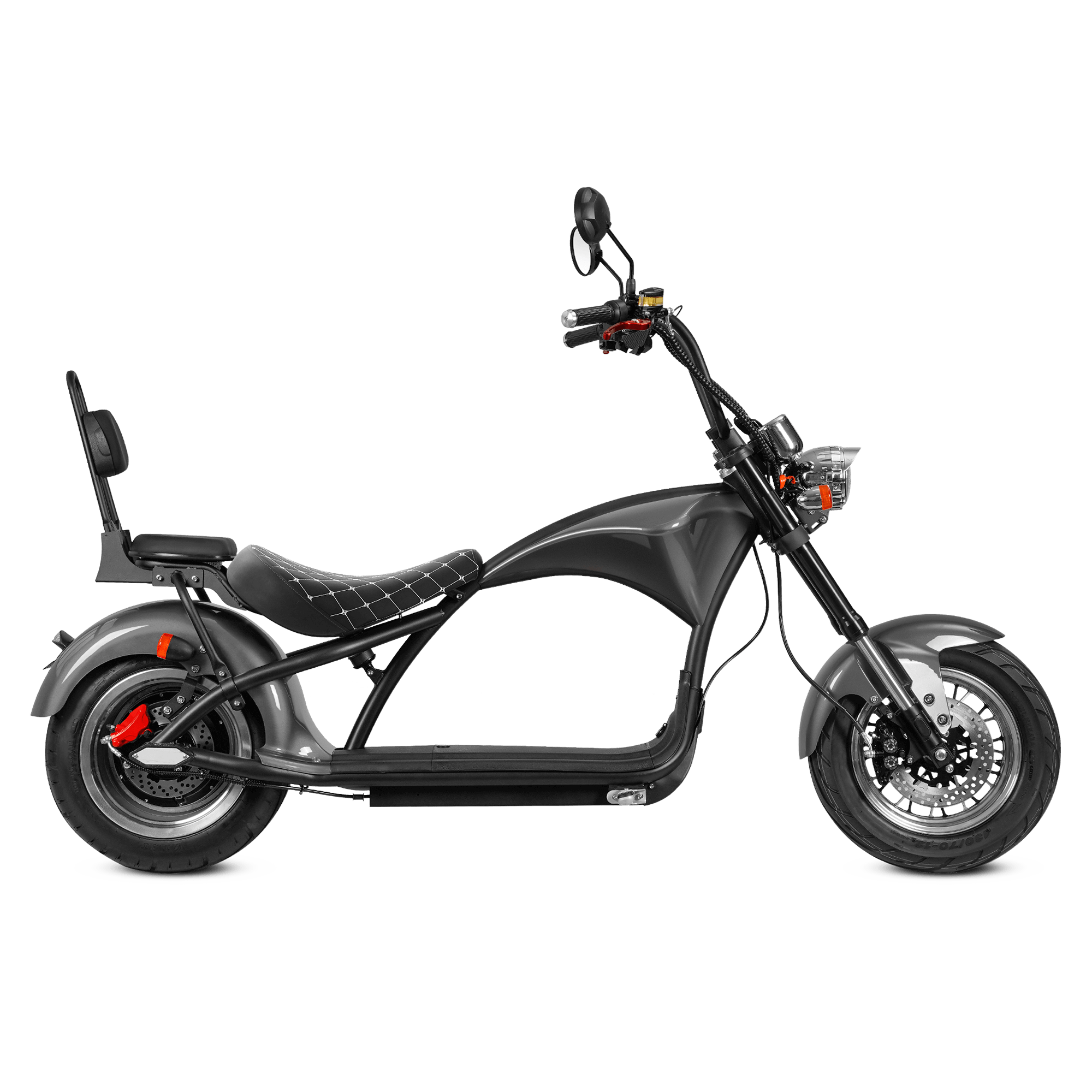 Eahora M1P 2-Seat:Electric Chopper Scooter, Black – Eahora Scooter