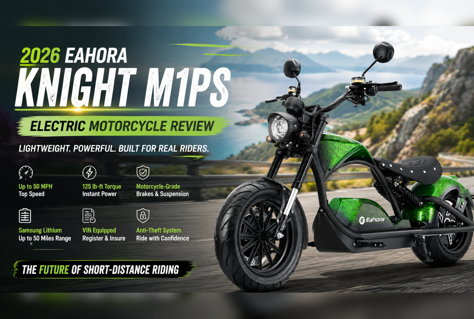 The New Standard for Lightweight Riding: 2026 Eahora Knight M1PS Electric Motorcycle Review