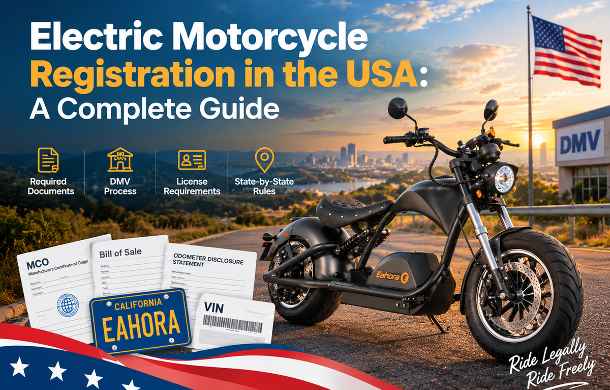 Electric Motorcycle Registration in the USA: A Complete Guide