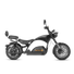 Eahora M1PS + Rear Seat - Black 4000W electric chopper motorcycle side view