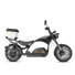 Eahora M1PS + Rear Seat + Tailbox- Black 4000W electric chopper motorcycle side view