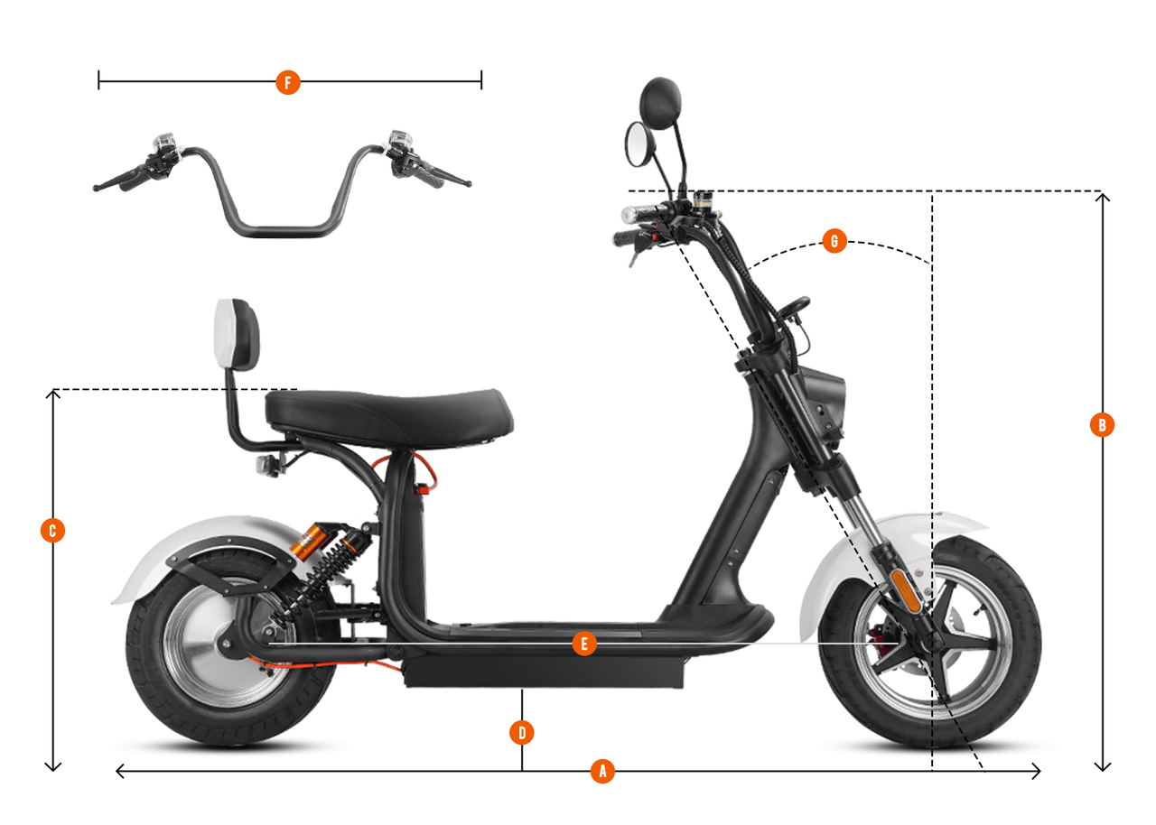 2000W Street Legal Electric Motorcycle - Eahora Emars M1P