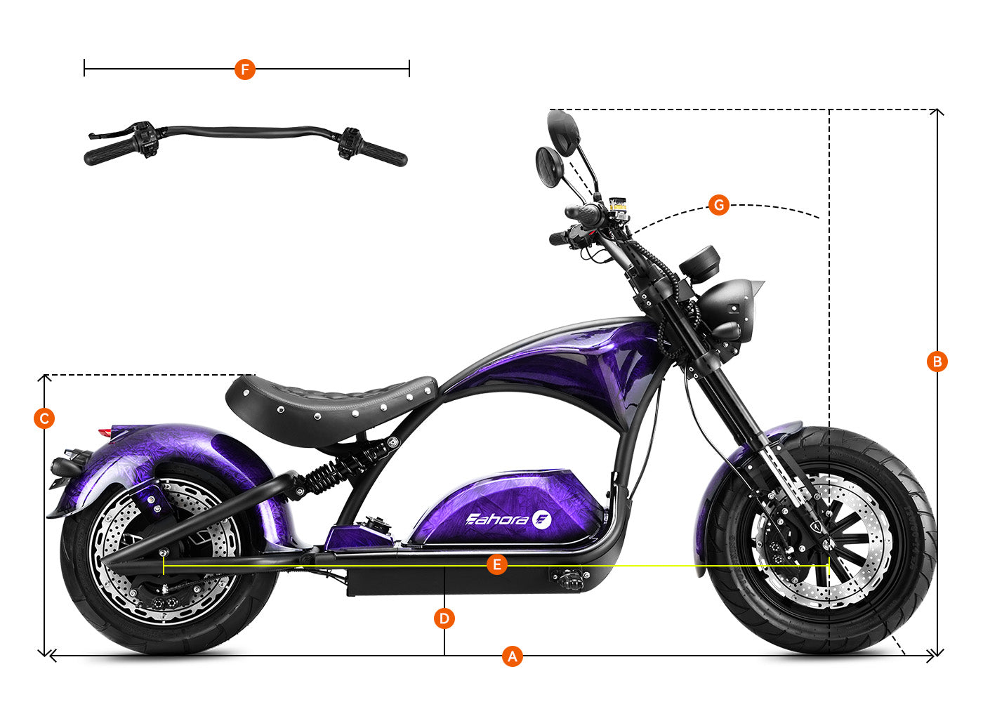 2026 Eahora M1PS - Midnight Purple (Pre-order) – Eahora Scooter