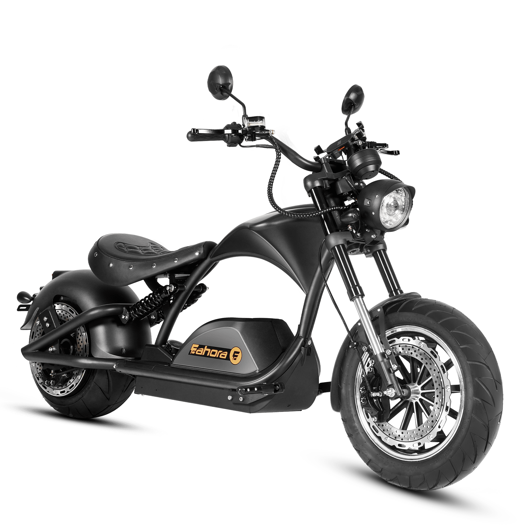 4000W Electric Motorcycle Scooter- Fat Tire Electric Scooter- Eahora 4000W M1PS- black