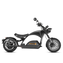 4000W Electric Chopper Motorcycle- Fat Tire Electric Scooter- Eahora 4000W M1PS- black