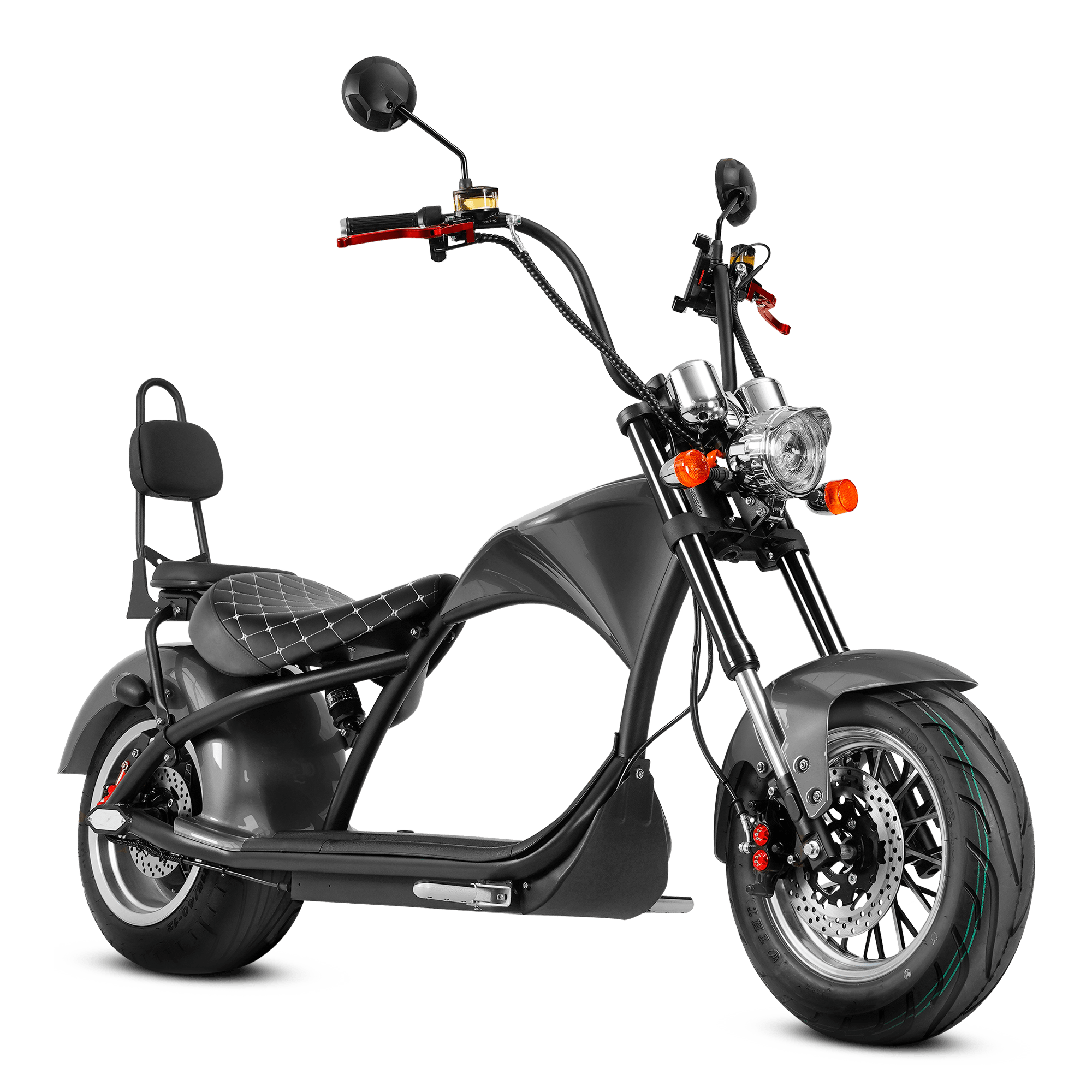 3000W Street Legal Scooters_Electric Scooter Seat_Eahora Two-seat M1_Plus_Black 1