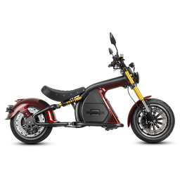 Eahora Bad Boy M8S Garnet 4000W electric chopper motorcycle side view