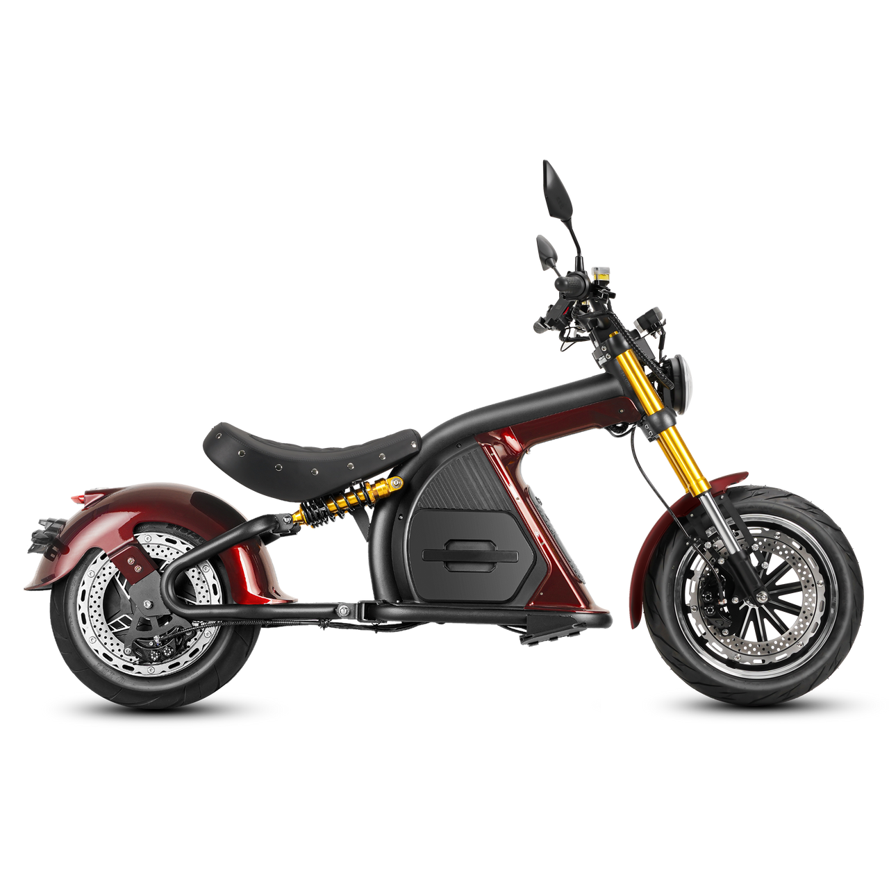 4000W Electric Motorcycle Scooter_Big Wheel Electric Scooter_Eahora 4000W M8S_Garnet
