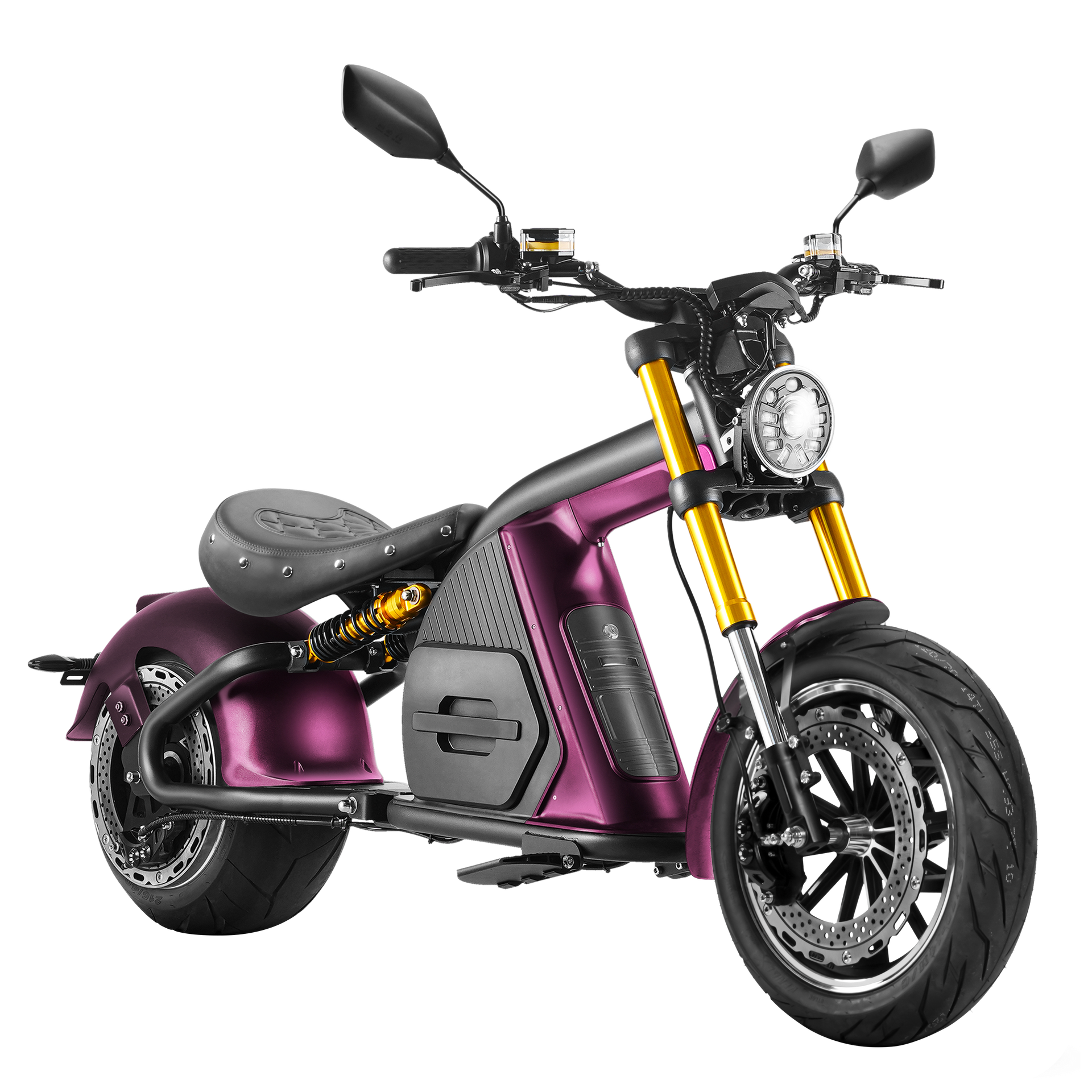 4000W Electric Motorcycle Scooter_Big Wheel Electric Scooter_Eahora 4000W M8S_Purple