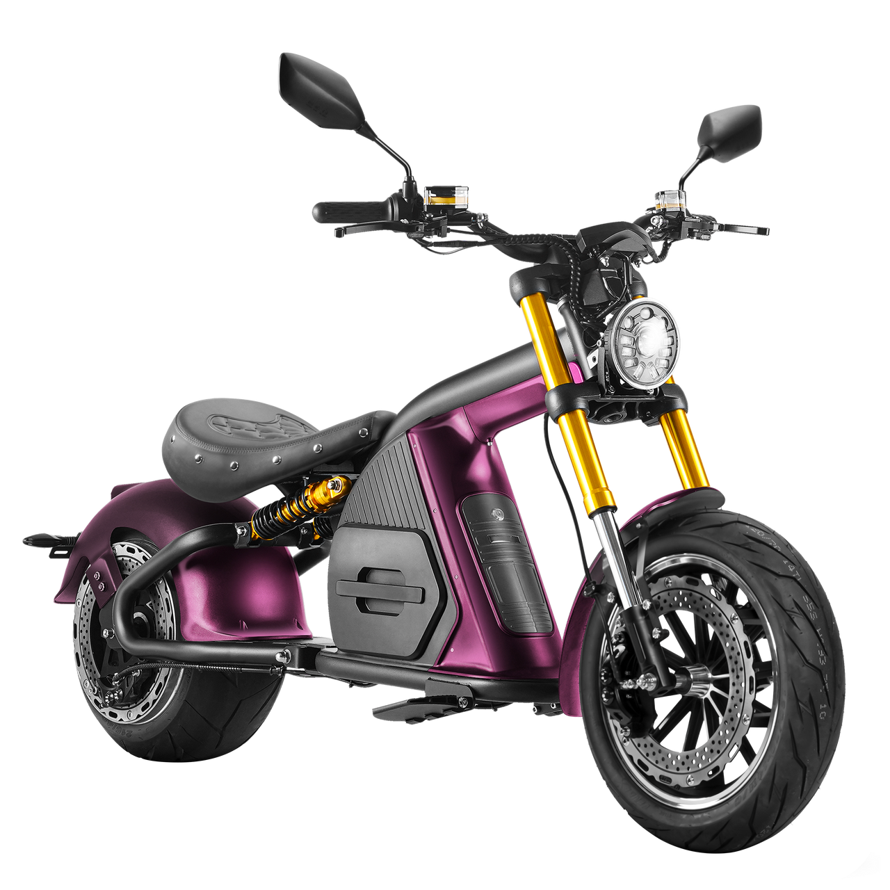 Eahora Fat Tire Electric Scooter Motorcycle 4000W M8S Classic Color
