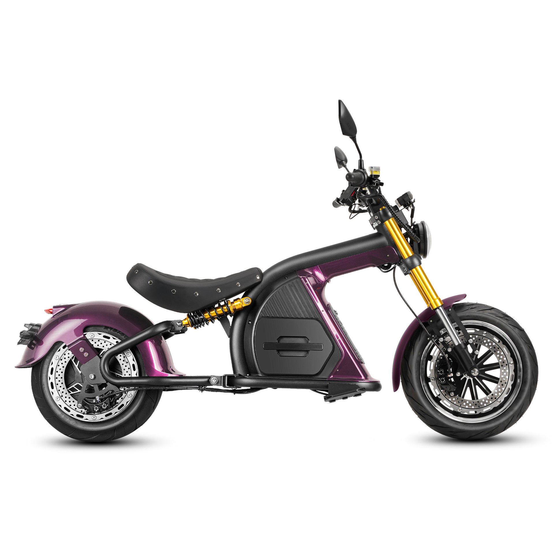 4000W Electric Motorcycle Scooter_Big Wheel Electric Scooter_Eahora 4000W M8S_Purple