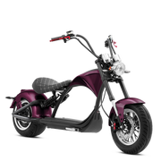 2000W Electric Chopper Motorcycle_Fat Tire Electric Scooter_Eahora Emars M1P_Purple2