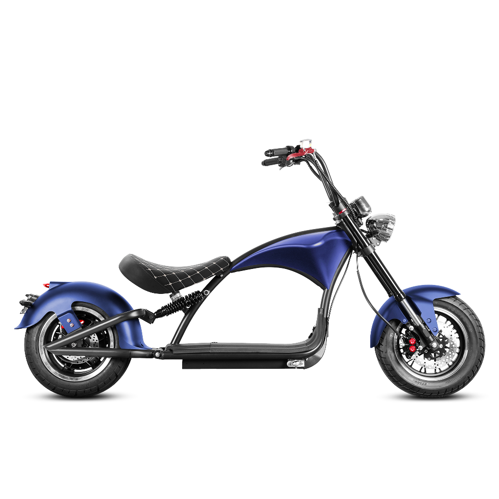 2000W Electric Chopper Scooter_Fat Tire Electric Scooter_Eahora Emars M1P_Blueberries Blue1