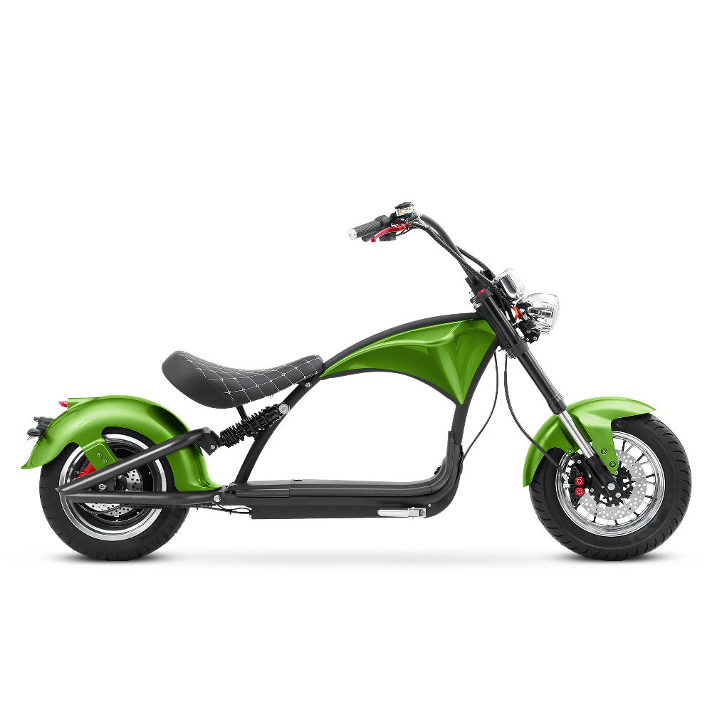 2000W Electric Chopper Scooter_Fat Tire Electric Scooter_Eahora Emars M1P_Apple Green1