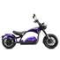 Eahora M1PS chopper electric motorcycle in Midnight-Purple, side view 