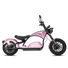 Eahora M1PS chopper electric motorcycle in Rebel Rose, side view 
