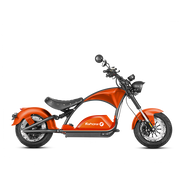 4000W Electric Chopper Motorcycle- Fat Tire Electric Scooter- Eahora 4000W M1PS - orange