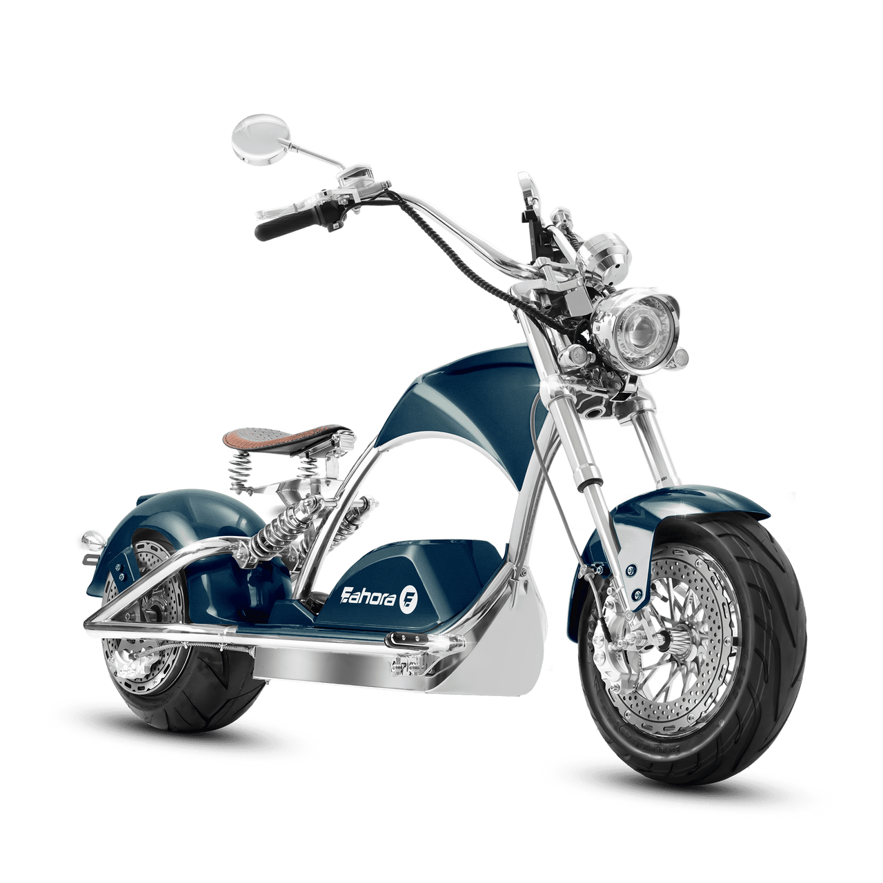 4000W Electric Chopper Scooter_Fat Tire Electric Scooter_Eahora 4000W Plating M1PS_Aquamarine