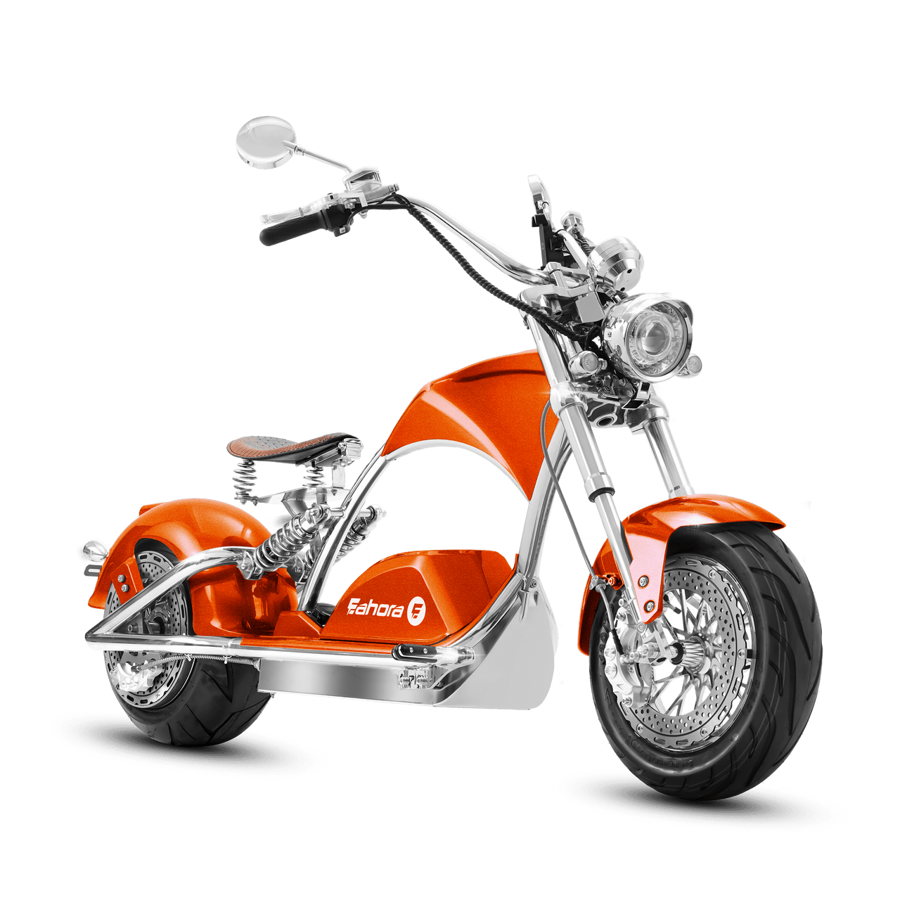 4000W Electric Chopper Scooter_Fat Tire Electric Scooter_Eahora 4000W Plating M1PS_Orange