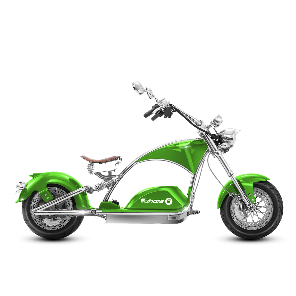 Photo inspiration: Visual Reference: 4000W Mini Electric Motorcycle Eahora Chrome 4000W M1Ps Apple Green