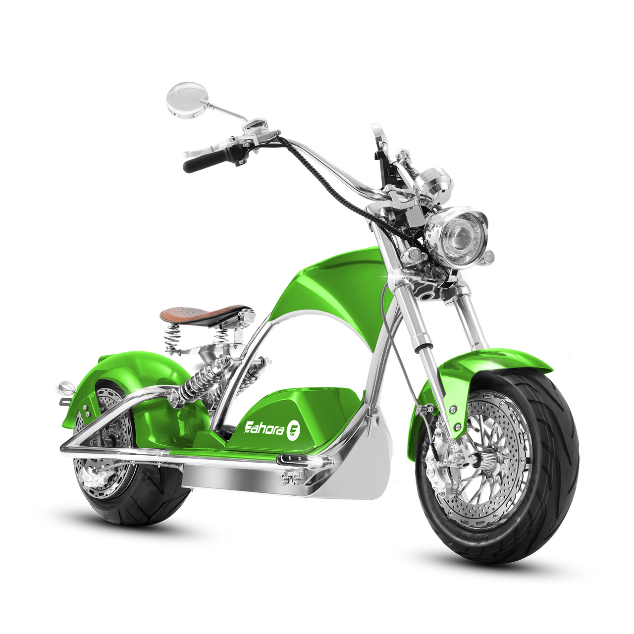 4000W Electric Chopper Scooter_Fat Tire Electric Scooter_Eahora 4000W Plating M1PS_Apple Green