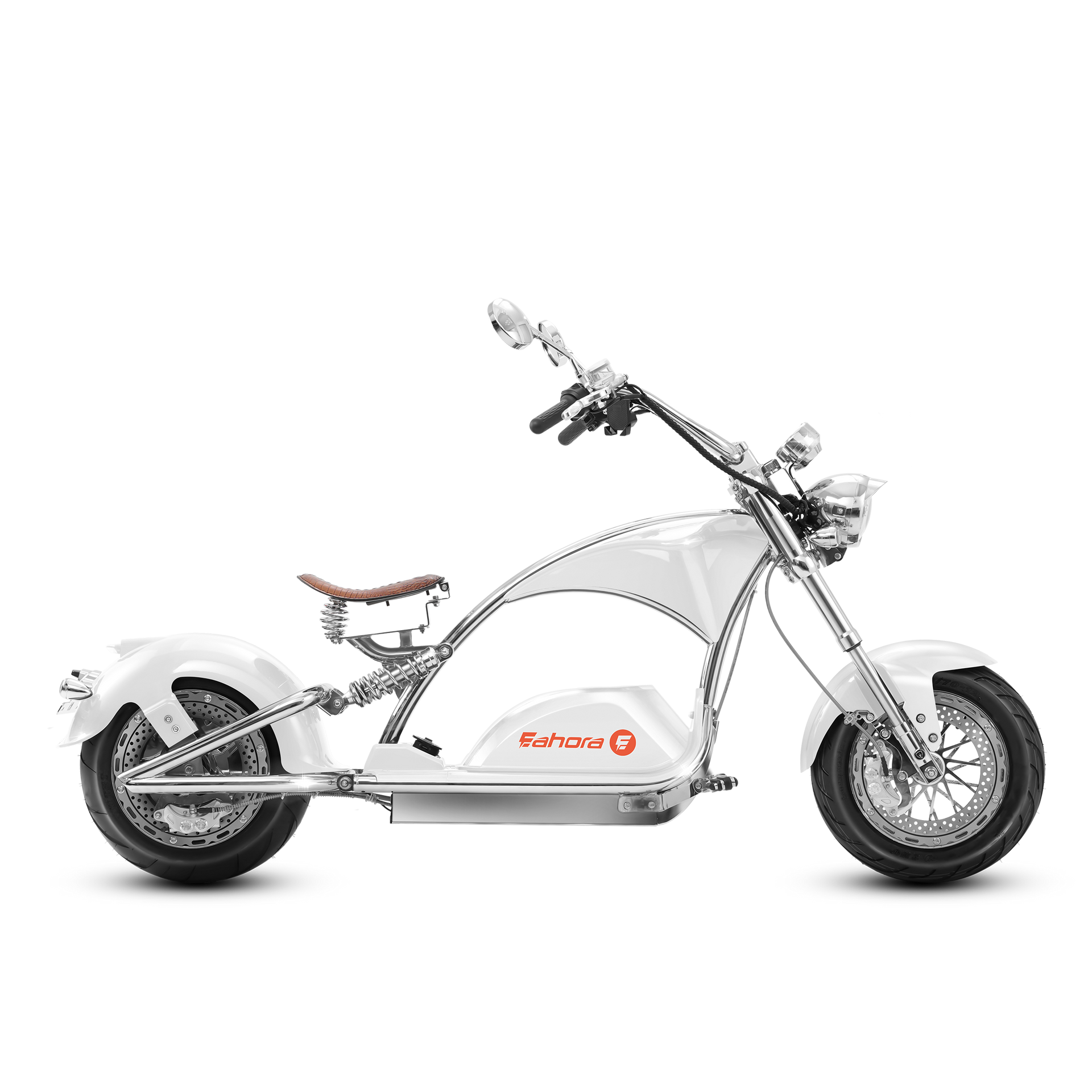 4000W Electric Chopper Scooter_Fat Tire Electric Scooter_Eahora 4000W Plating M1PS_White