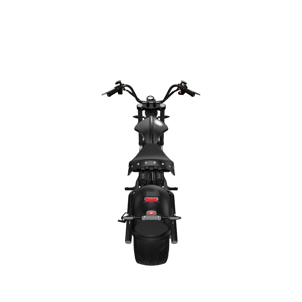 4000W Fat Tire Electric Scooter Chopper - Eahora Knight M1PS Black