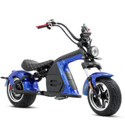 Eahora Emoto M8 2000W Electric Scooter With 60V 30AH 1.8KWH Battery - 37MPH - Blue