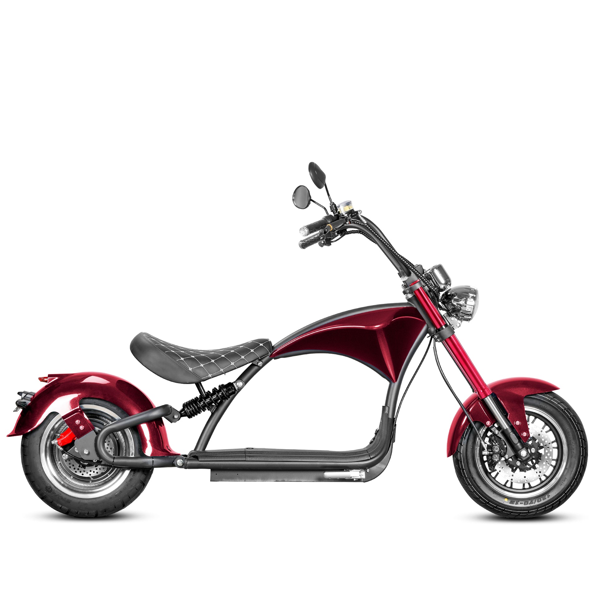 Eahora Emars M1P 2000W Electric Scooter With 60V 30AH 1.8KWH Battery - 37MPH - Garnet
