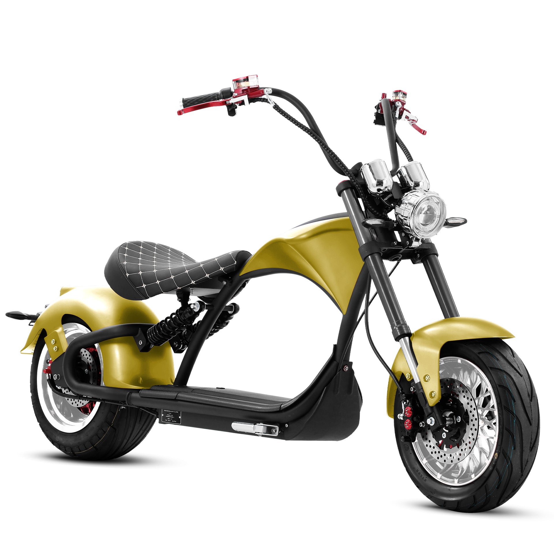 Eahora Emars M1P 2000W Electric Scooter With 60V 30AH 1.8KWH Battery - 37MPH - Old Gold