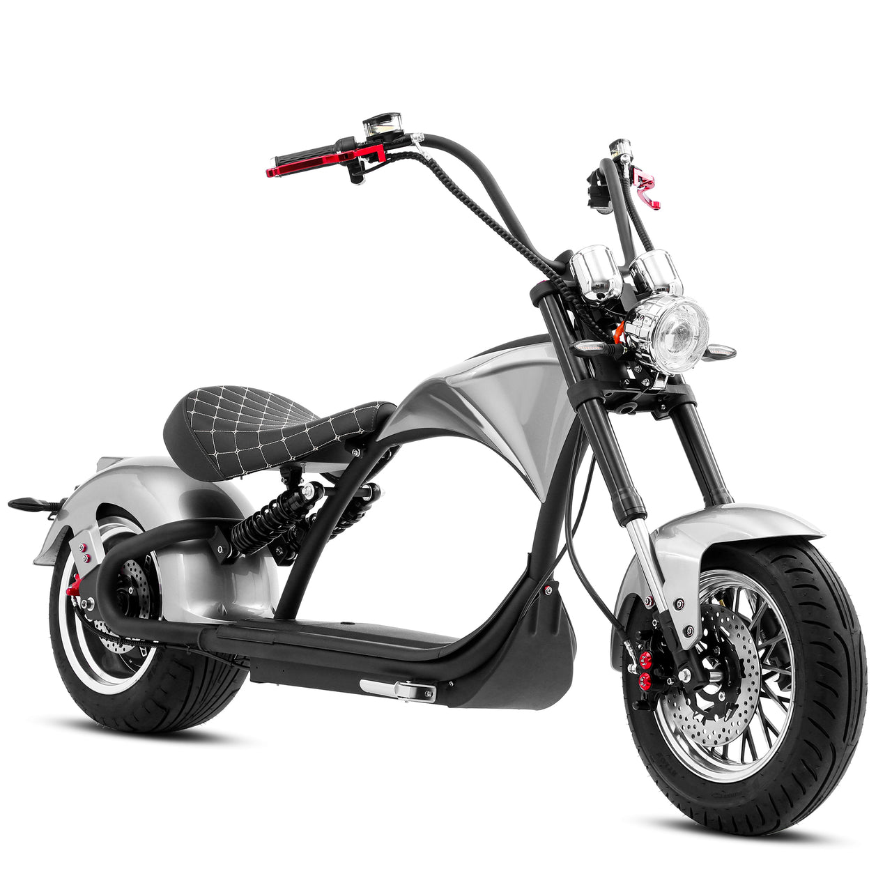  Eahora Emars M1P 2000W Electric Scooter With 60V 30AH 1.8KWH Battery - 37MPH -Silver