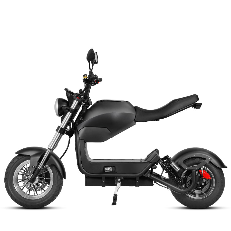 Eahora M11 2000W Electric Scooter With 60V 30AH 1.8KWH Battery - 37MPH - Black