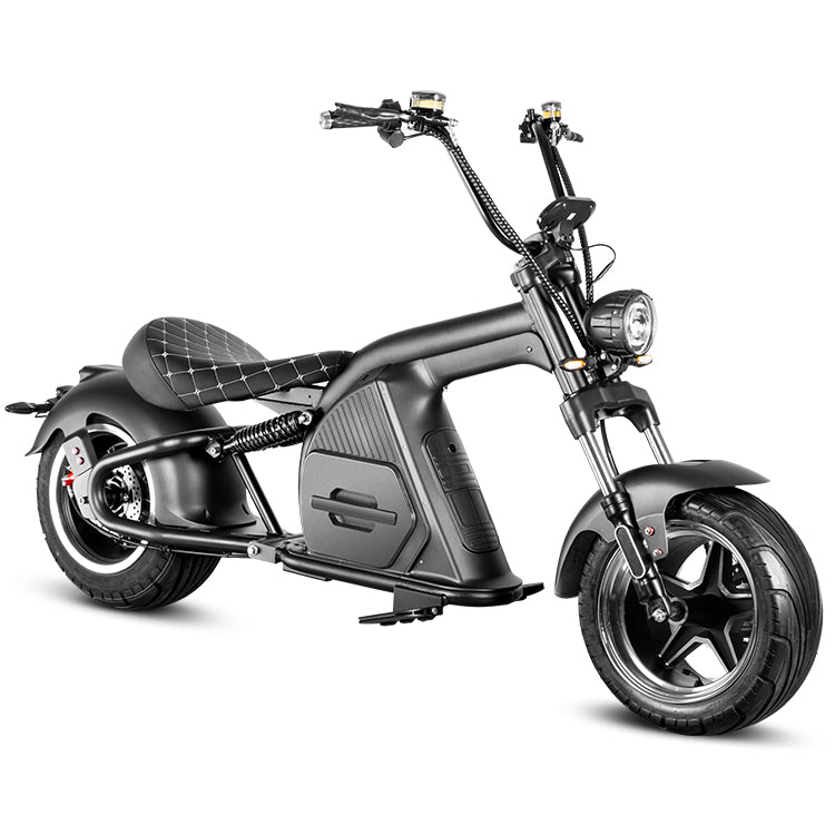 Eahora Emoto M8 2000W Electric Scooter With 60V 30AH 1.8KWH Battery - 37MPH - Black
