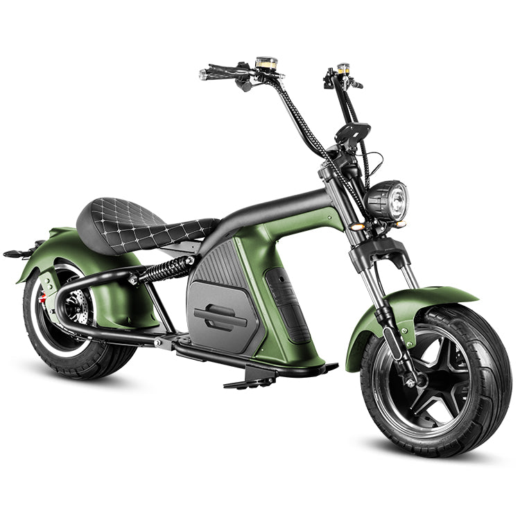 Eahora Emoto M8 2000W Electric Scooter With 60V 30AH 1.8KWH Battery - 37MPH - Green