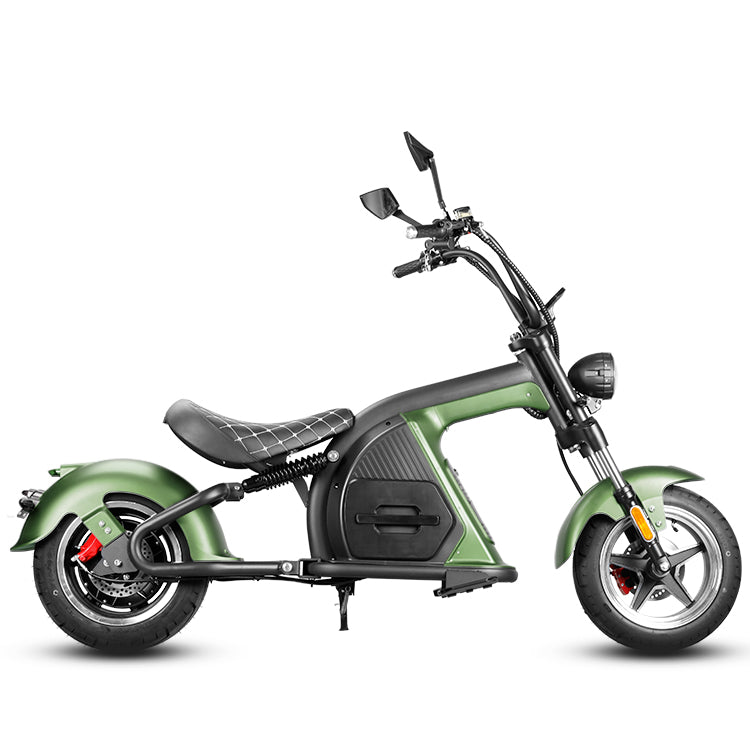 Eahora Emoto M8 2000W Electric Scooter With 60V 30AH 1.8KWH Battery - 37MPH - Green