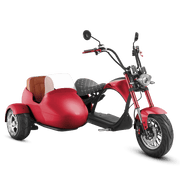 Motorcycle With Sidecar_2000W Electric Trike Scooter_Eahora_M1P_Red