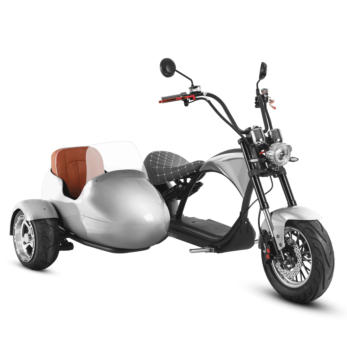 Motorcycle & Sidecar | 2000W Electric Trike Scooter - Eahora M1P Black ...