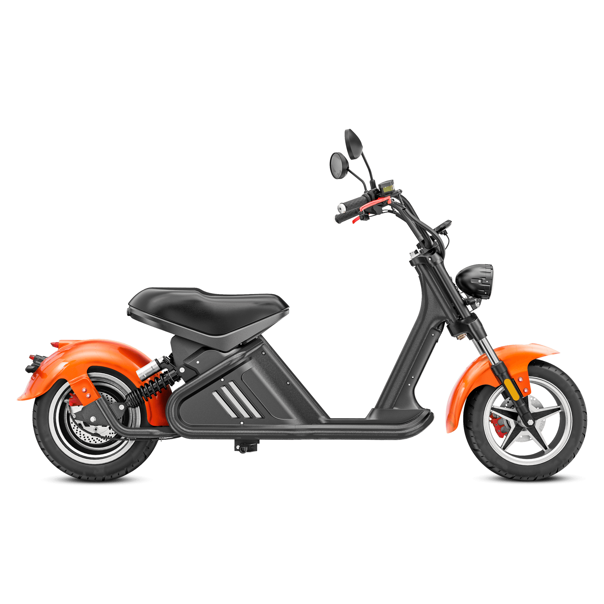 3000W Electric Fat Tire Scooter_ Fast Electric Scooter_Eahora Etwister M2_Black Orange