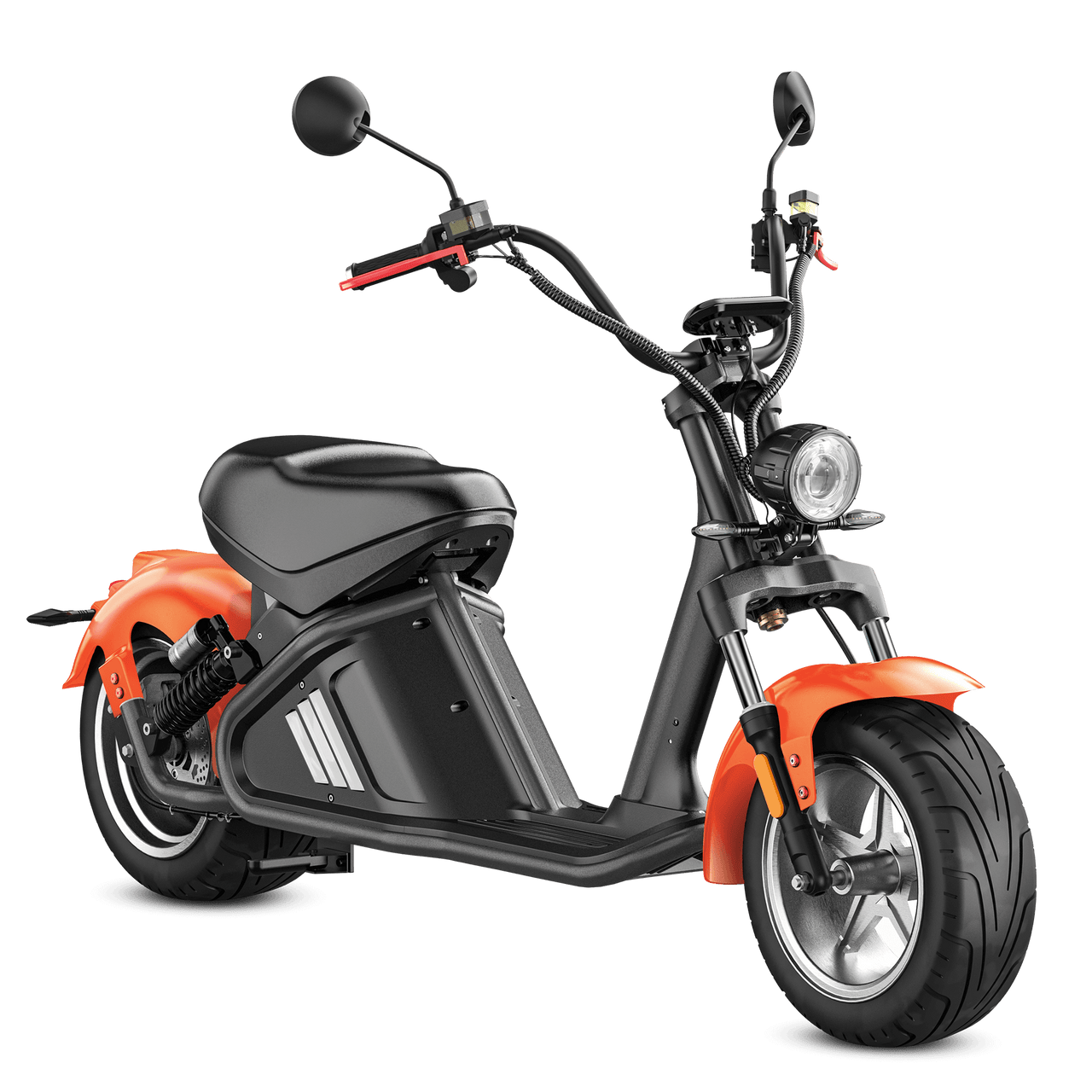3000W Electric Fat Tire Scooter_ Fast Electric Scooter_Eahora Etwister M2_Black Orange2