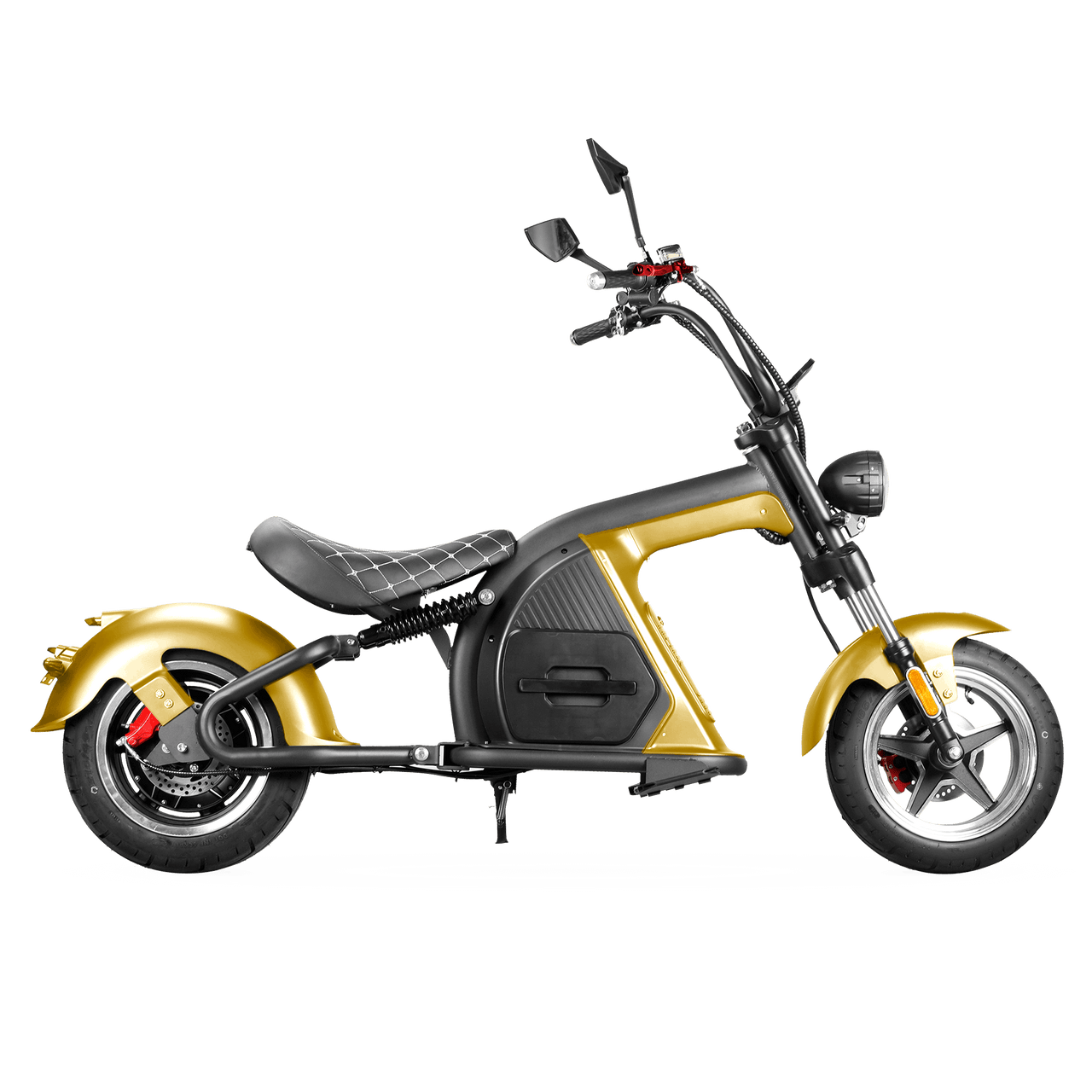 2000W Electric Chopper Scooter_Big Wheel Electric Scooter_Eahora Emoto M8_Sub Gold
