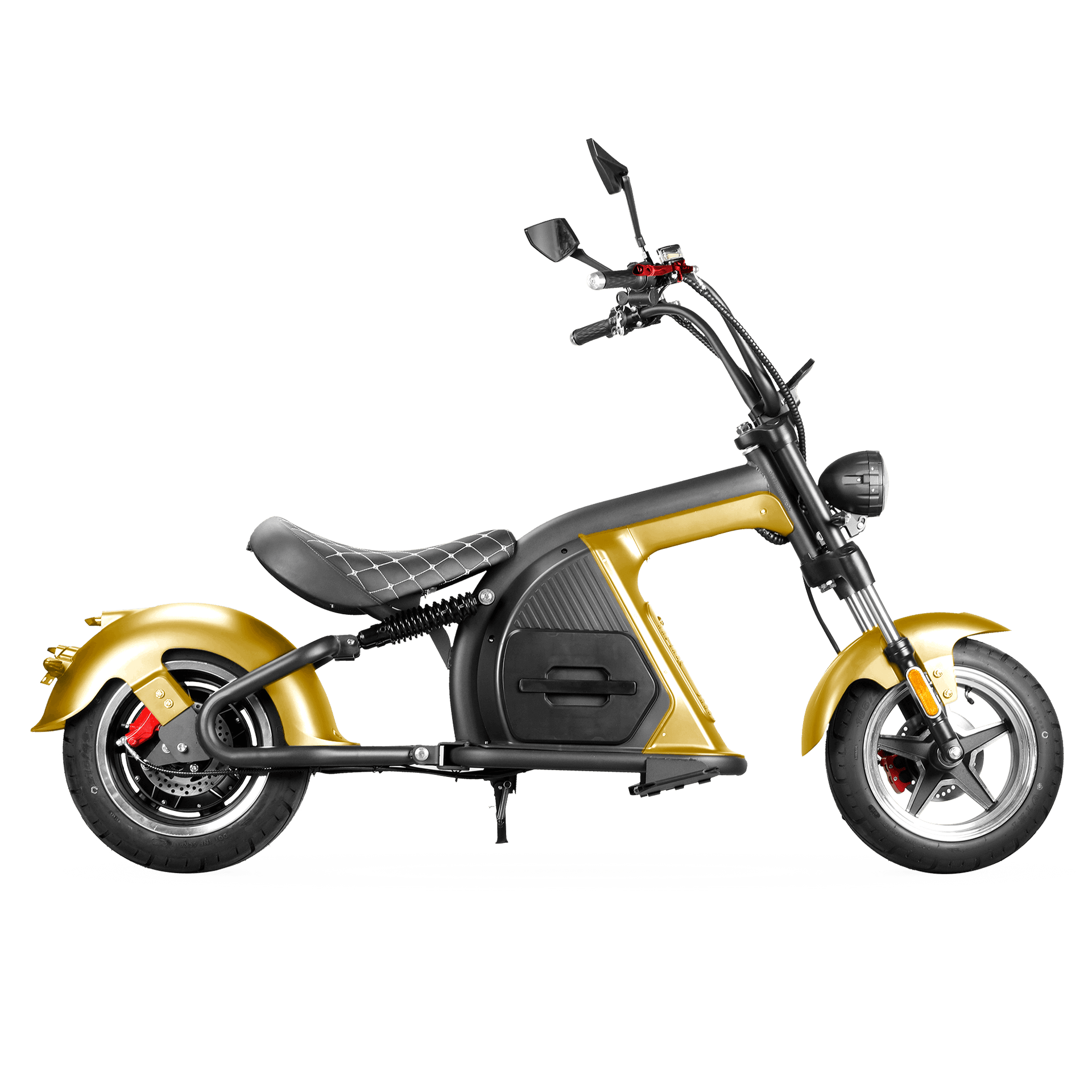 2000W Electric Chopper Scooter_Big Wheel Electric Scooter_Eahora Emoto M8_Sub Gold